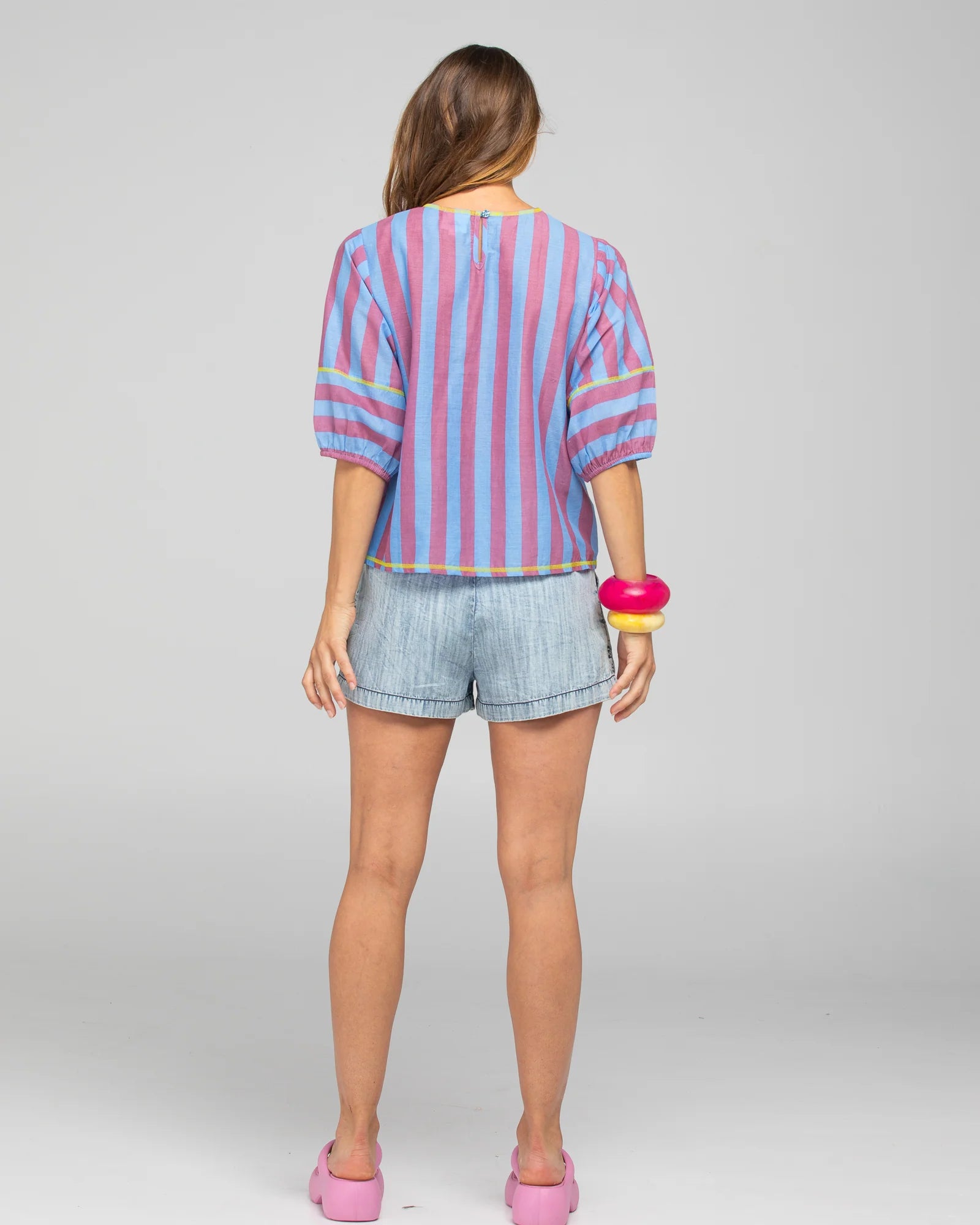 Ava Top Capri Blue Tops Boom Shankar