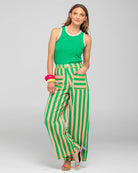 Sana Pant Capri Peach Bottoms Boom Shankar