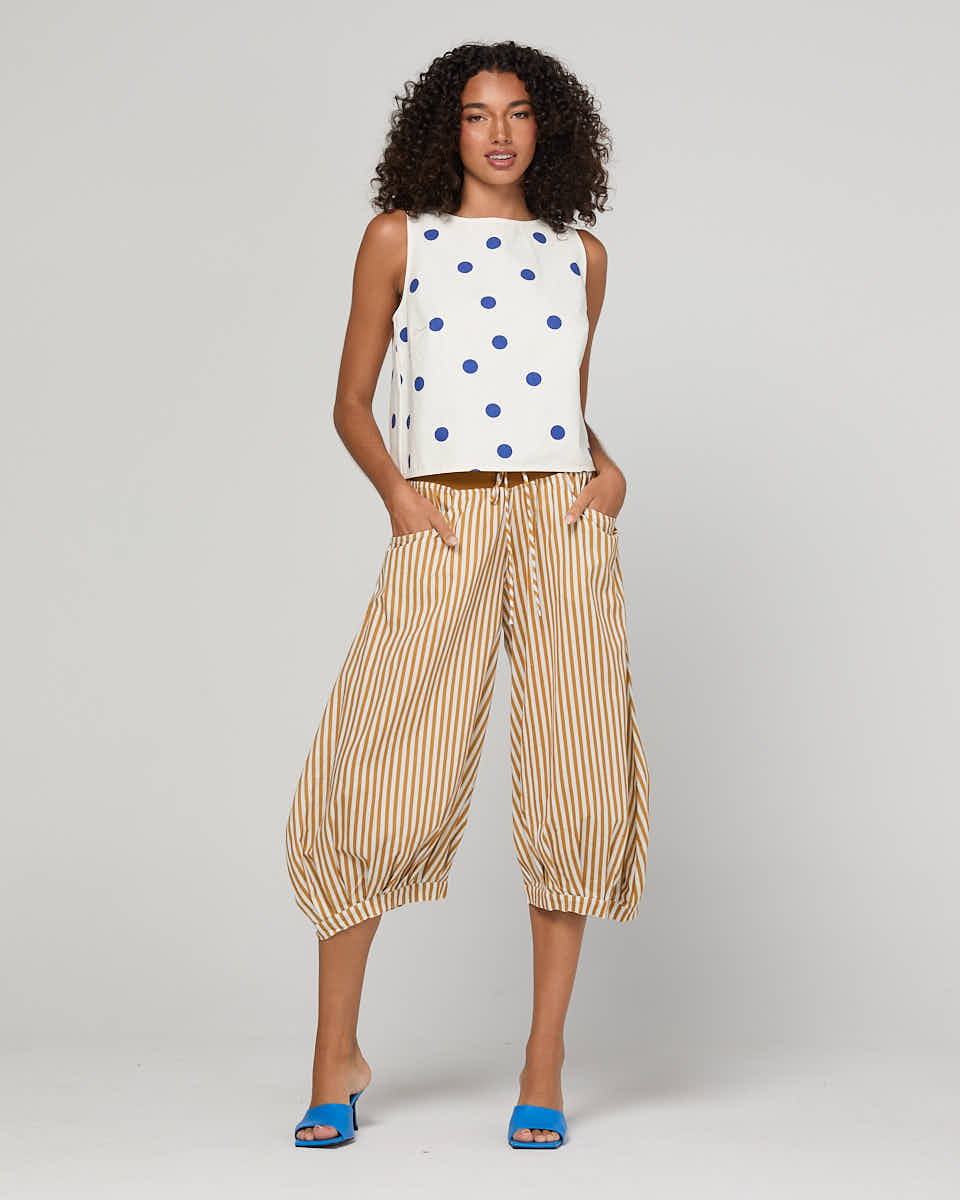 Guru Pant Mustard Stripe Bottoms Boom Shankar