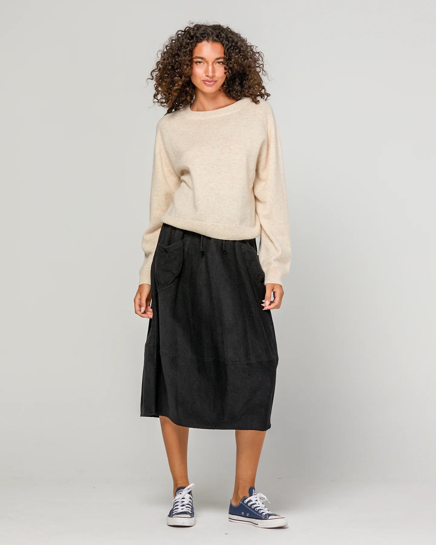 Cord Guru Skirt Black Skirts Boom Shankar