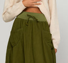 Cord Guru Skirt Olive Green Skirts Boom Shankar