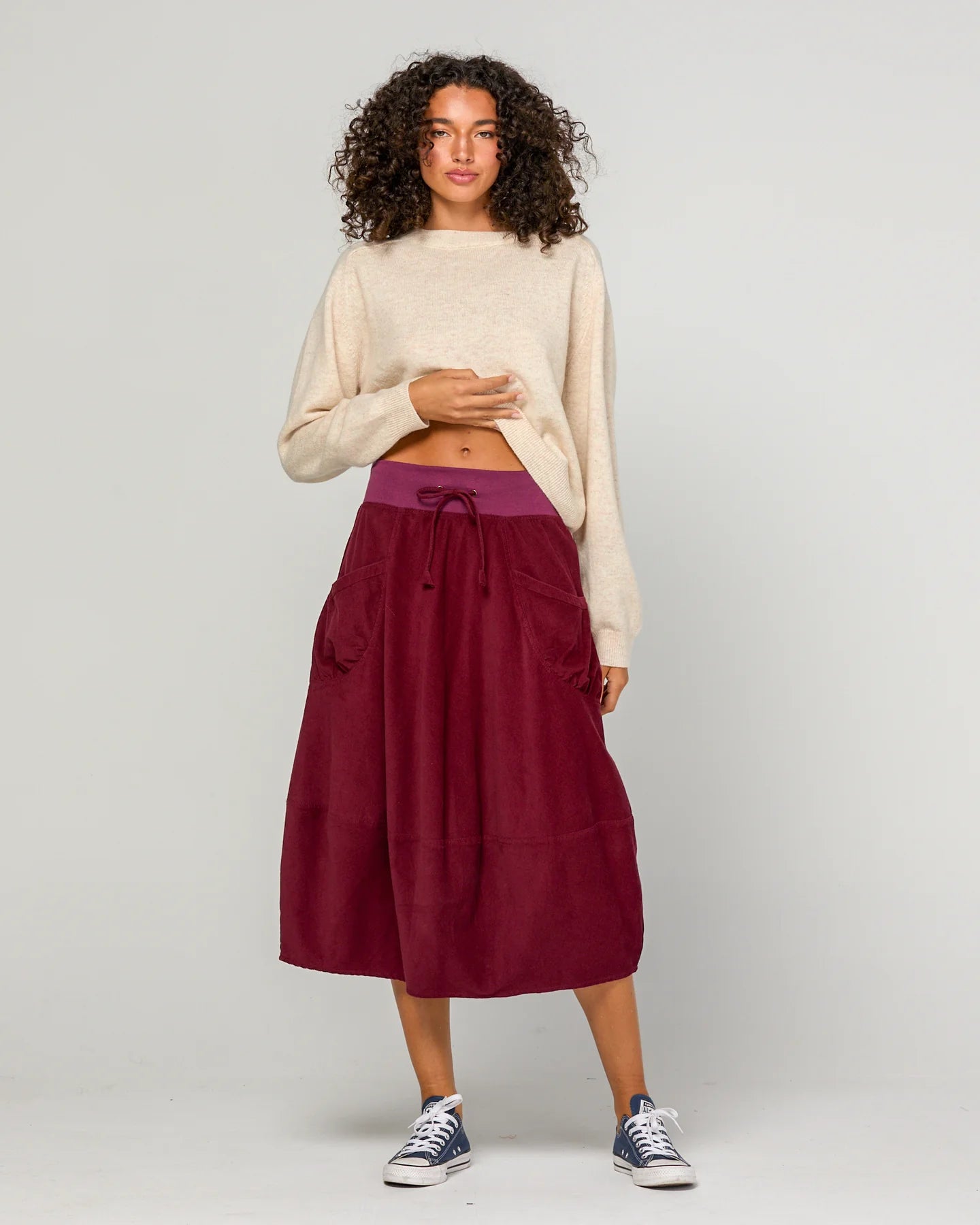 Cord Guru Skirt Merlot Skirts Boom Shankar