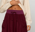 Cord Guru Skirt Merlot Skirts Boom Shankar