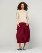 Cord Guru Skirt Merlot Skirts Boom Shankar