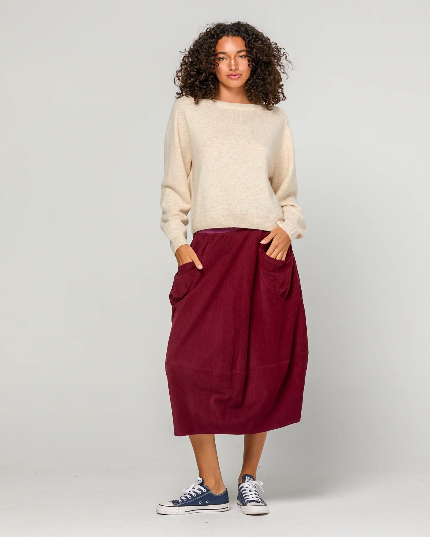 Cord Guru Skirt Merlot Skirts Boom Shankar