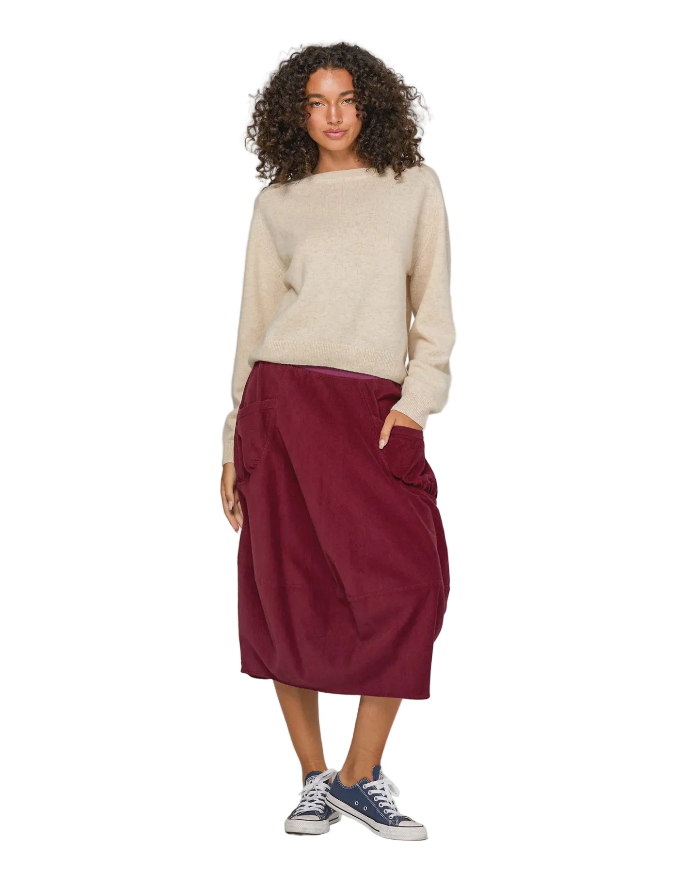 Cord Guru Skirt Merlot Skirts Boom Shankar 6