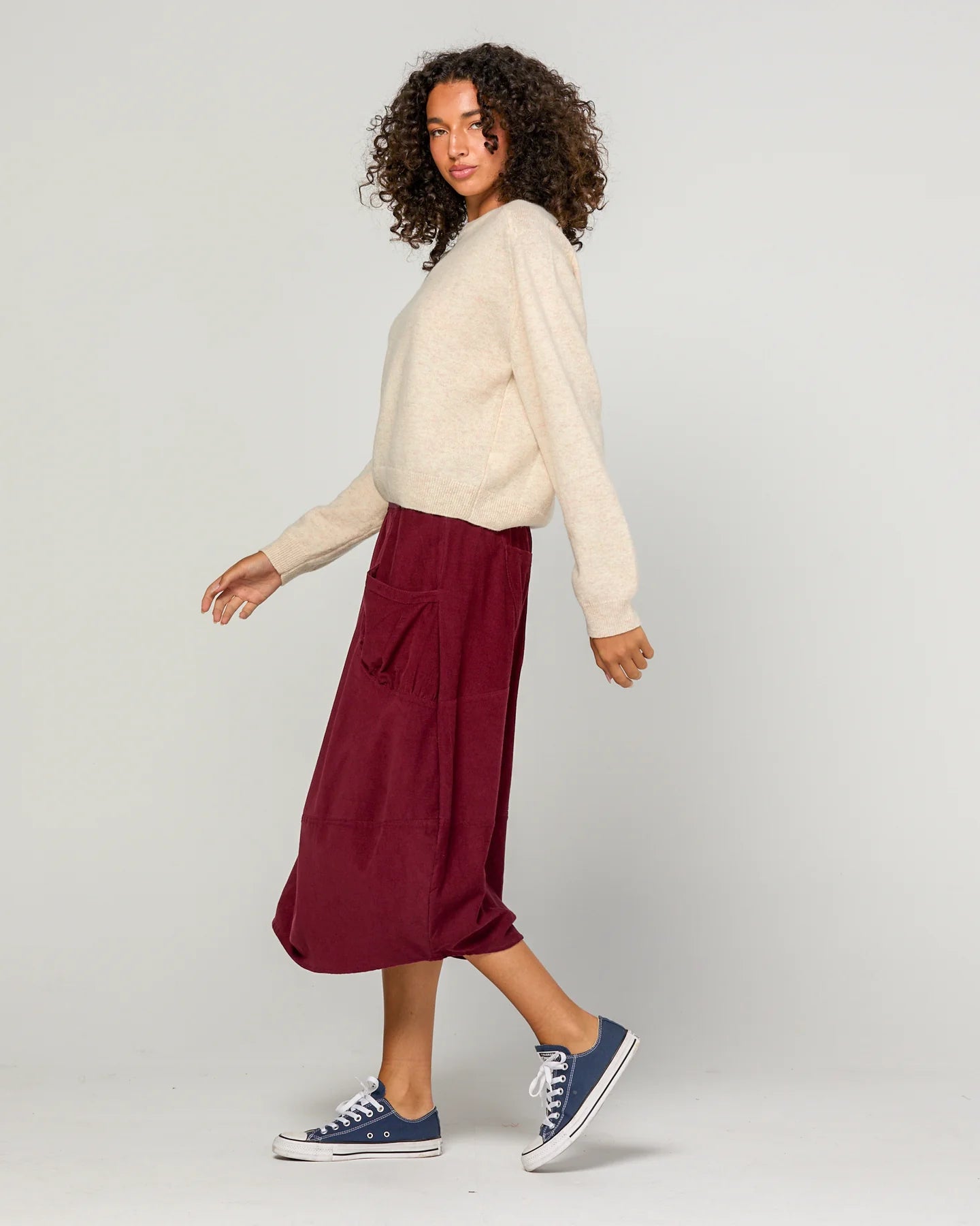 Cord Guru Skirt Merlot Skirts Boom Shankar