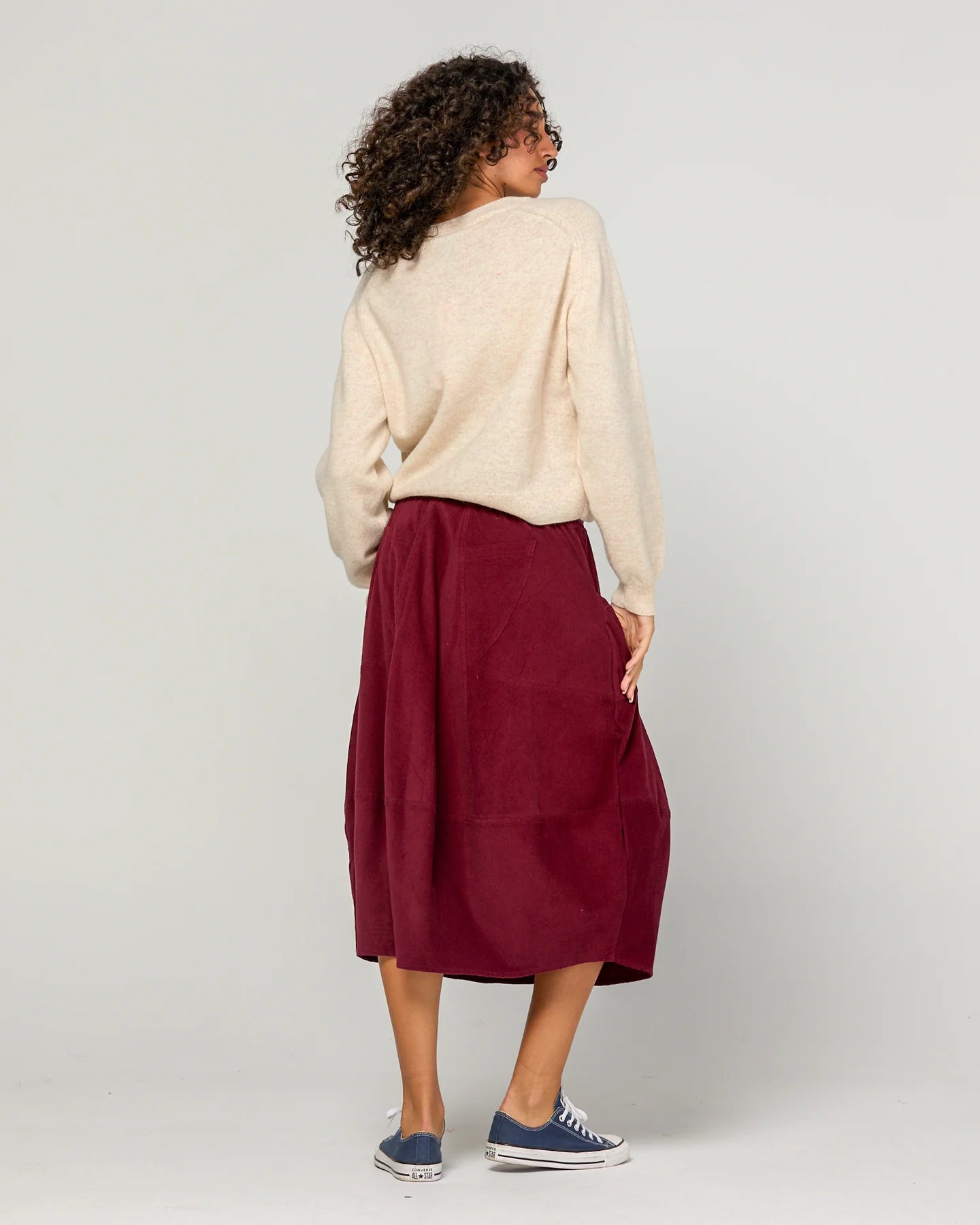 Cord Guru Skirt Merlot Skirts Boom Shankar