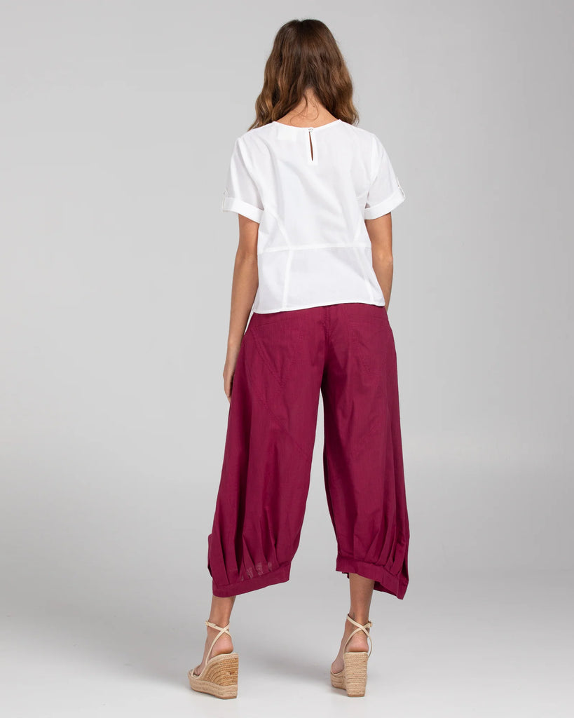 Boom Shankar Guru Pant - Deep Magenta Bottoms Boom Shankar   