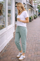 Portsea Pants 7/8 Sage Bottoms Jovie The Label