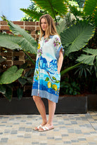 Lemon Breeze Shirt Dress Blue Coast Dresses Boho