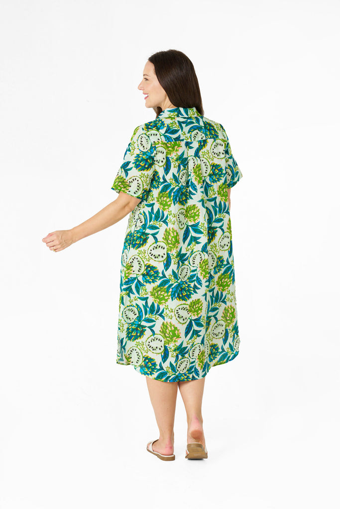 Alysha Dress Green Print Dresses Boho