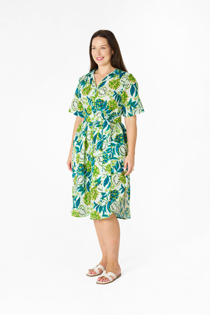 Alysha Dress Green Print Dresses Boho