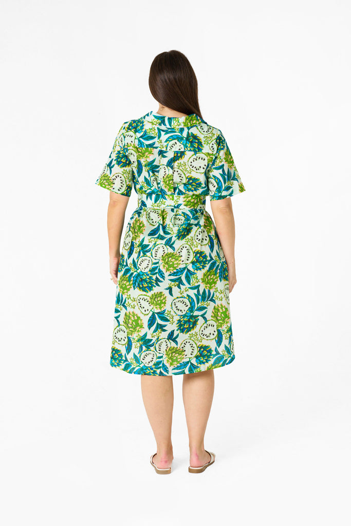 Alysha Dress Green Print Dresses Boho