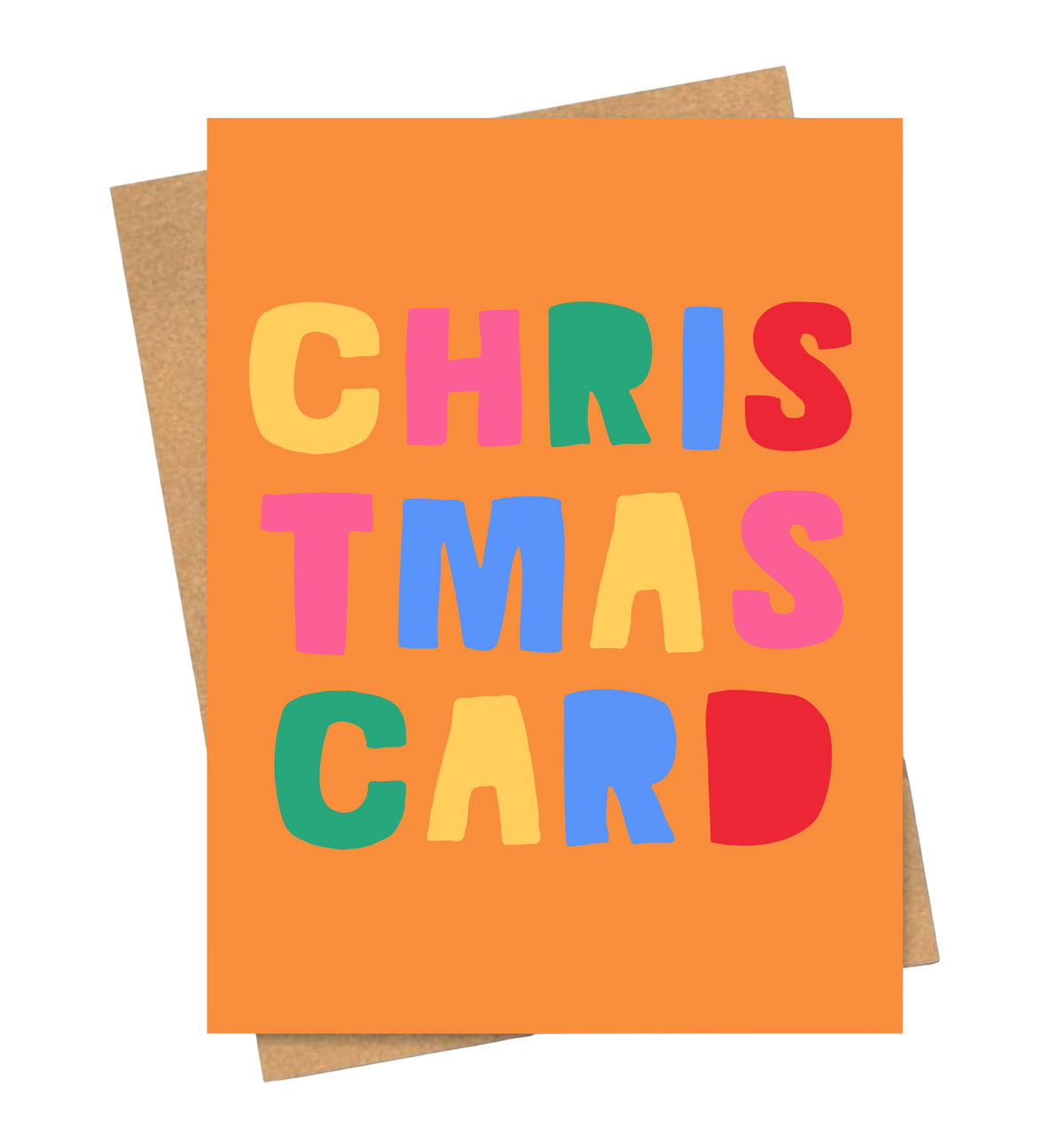 Christmas Card Orange Cards and Wrap Friends of Henry Paper Co