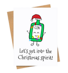 Christmas Spirit Gin Cards and Wrap Friends of Henry Paper Co