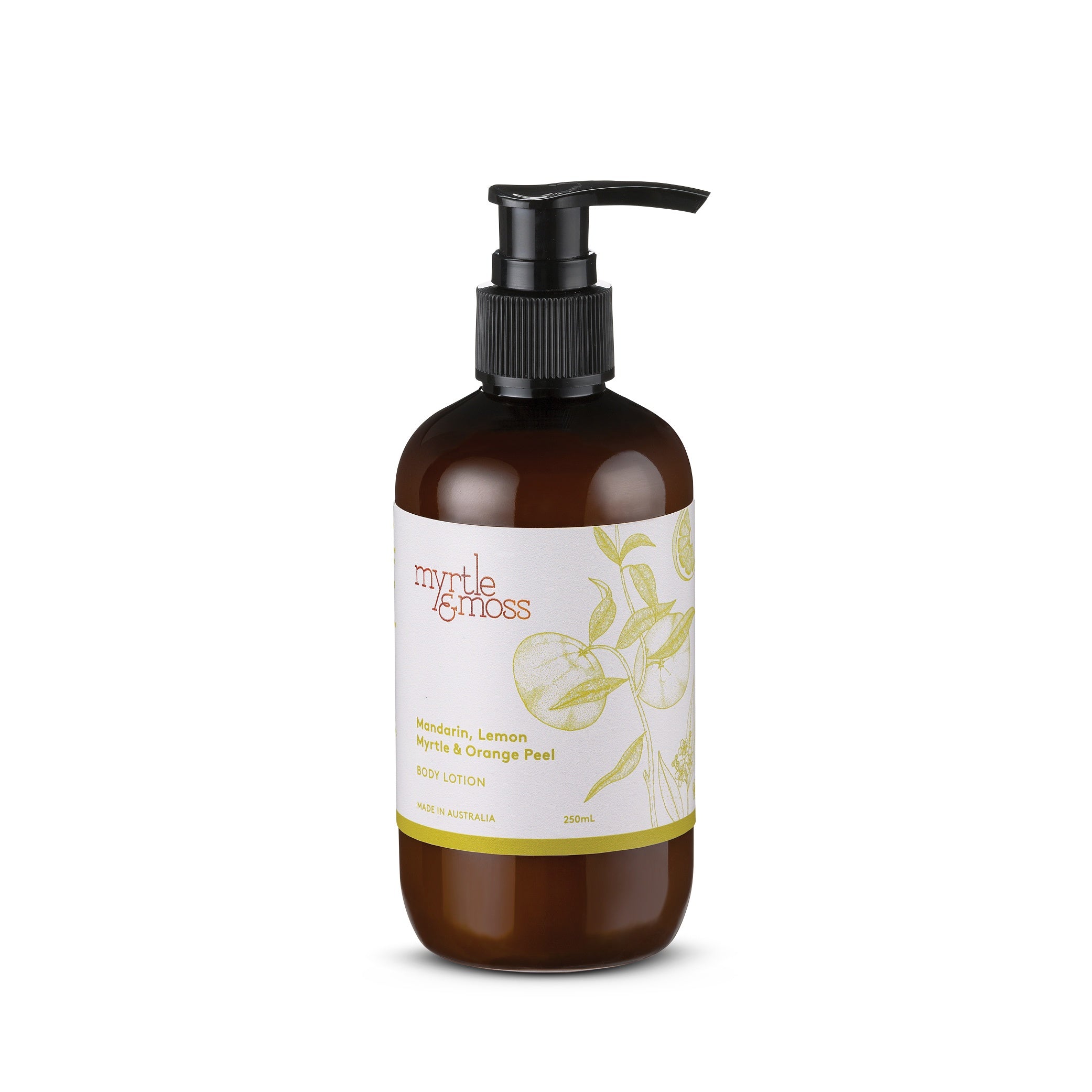 Body Lotion 250ml Mandarin, Lemon Myrtle And Orange Peel Body Myrtle & Moss
