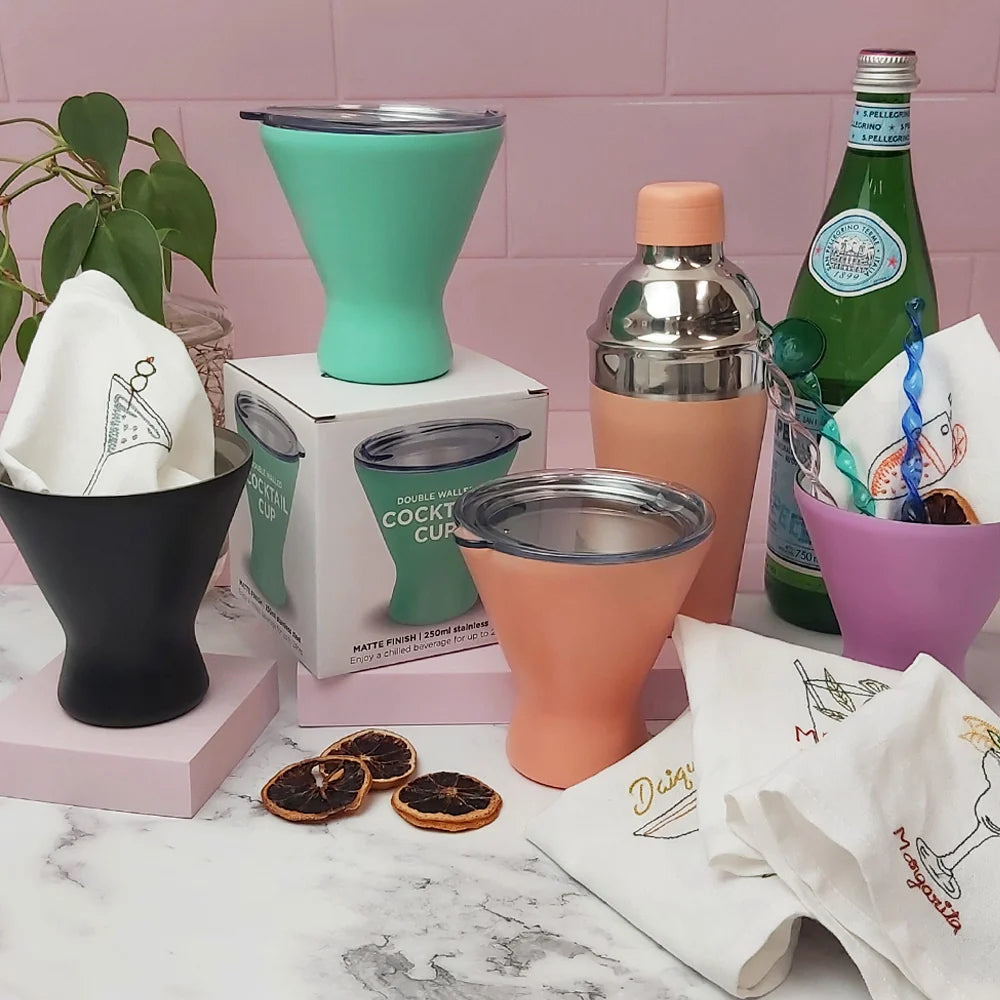 Cocktail Cup Stainless Steel Black Gifts and Accessories Annabel Trends