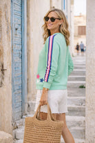 Billie Oversized Sweater Green Tops Jovie The Label