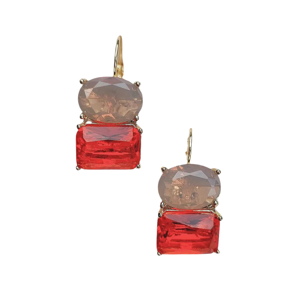 Divinity Gem Earring Red Earrings Zoda