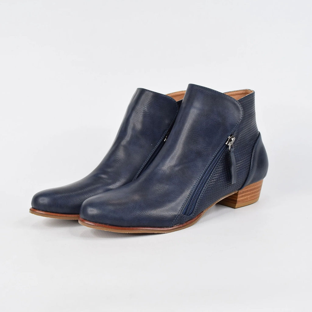 Cracker Ankle Boot Navy - Global Free Style