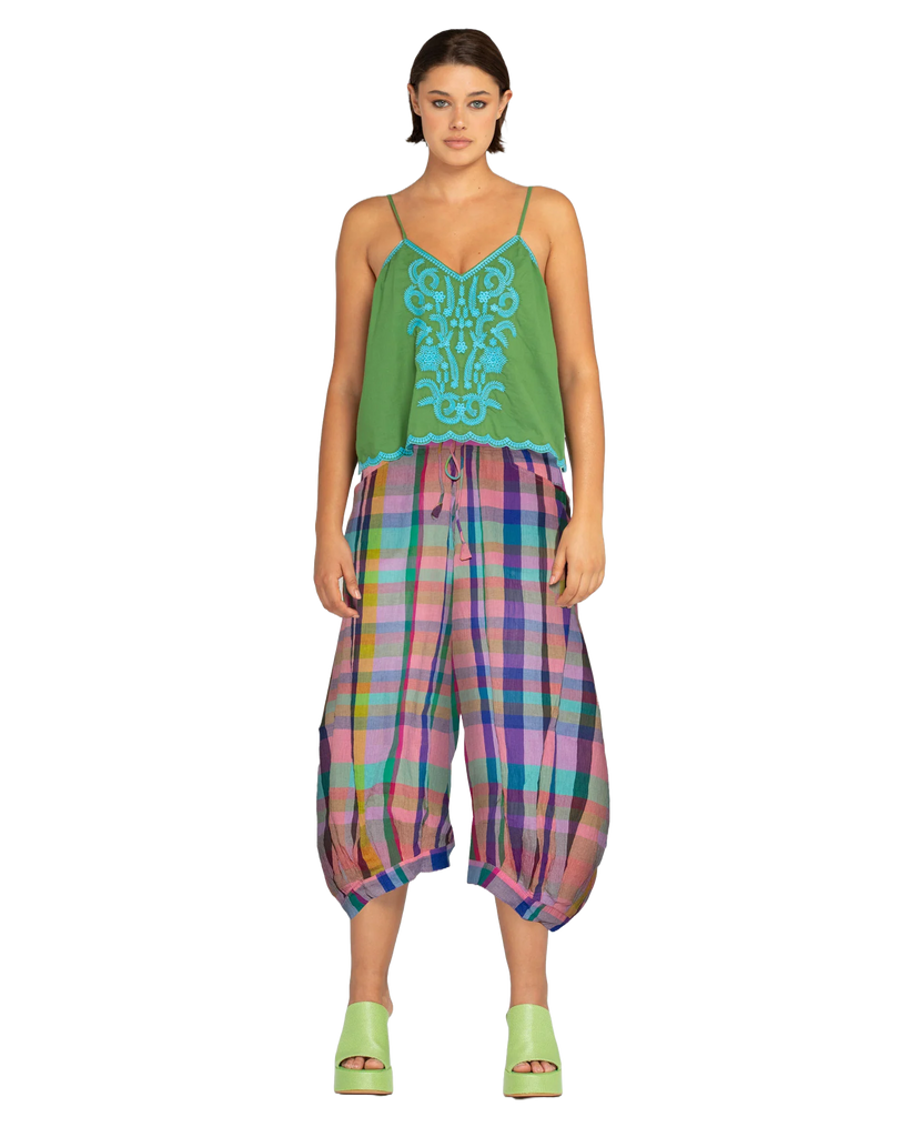 Cuba Guru Pant - Riley Check Bottoms Boom Shankar 6  