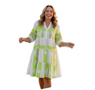 Mid Dress Green Jacquard Dresses Joops and Gypsy S(8)