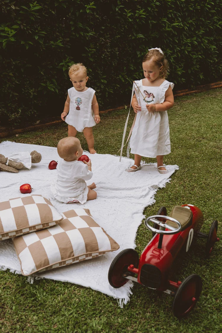Giddy Up Linen Dress Kids Dresses Jollou