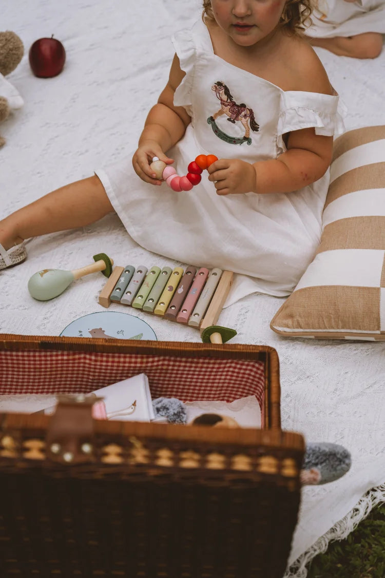 Giddy Up Linen Dress Kids Dresses Jollou