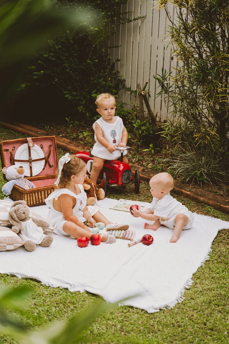 Giddy Up Linen Dress Kids Dresses Jollou