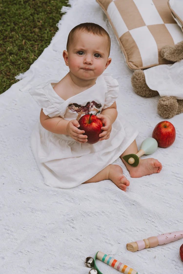 Giddy Up Linen Dress Kids Dresses Jollou