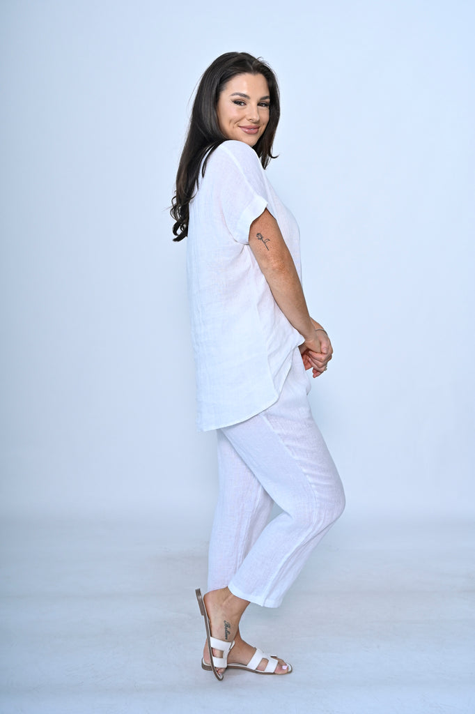 Polly Top White Tops Cali & Co   