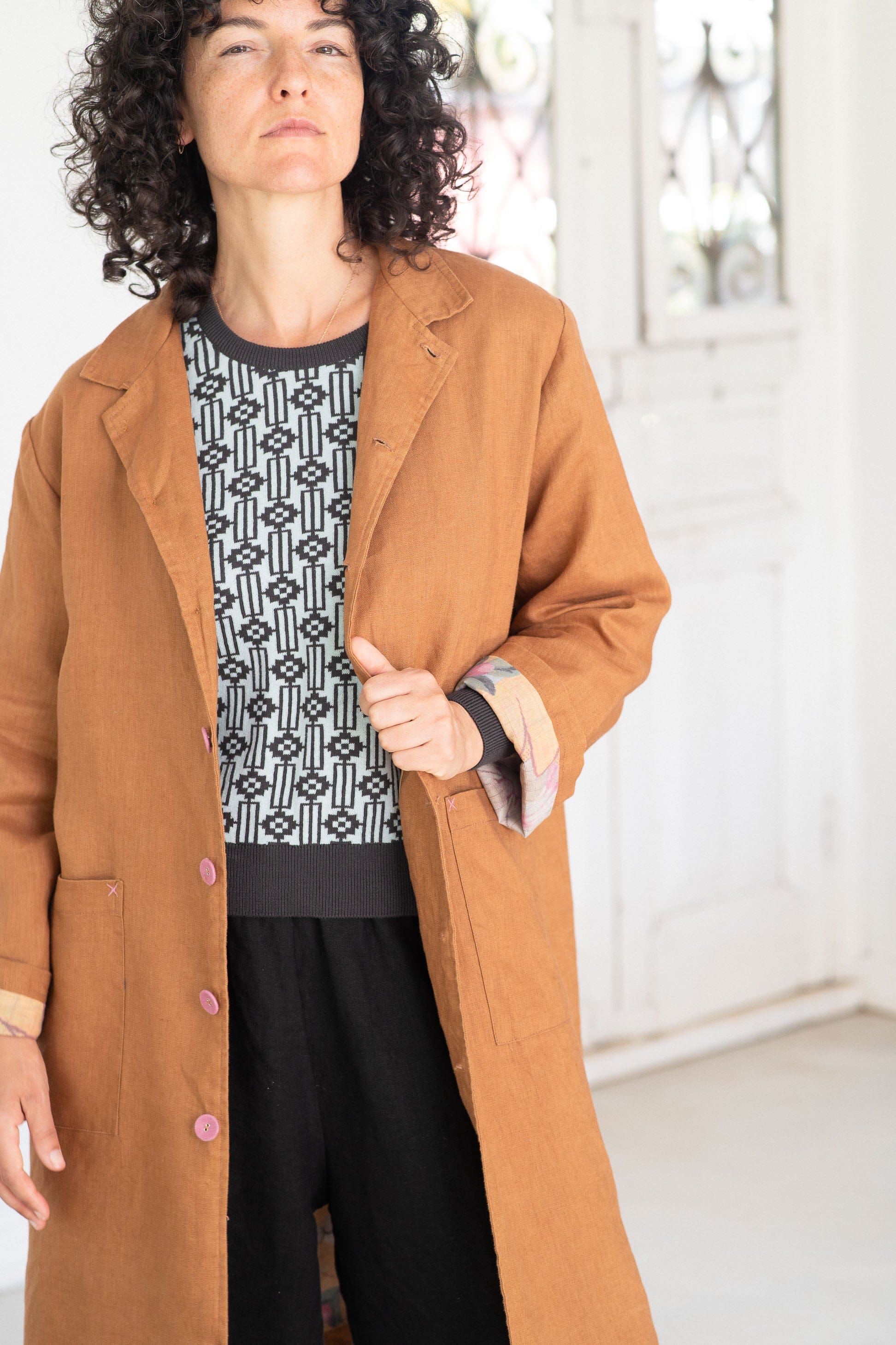 Jenna Jacket Tan Linen Jackets Lazybones