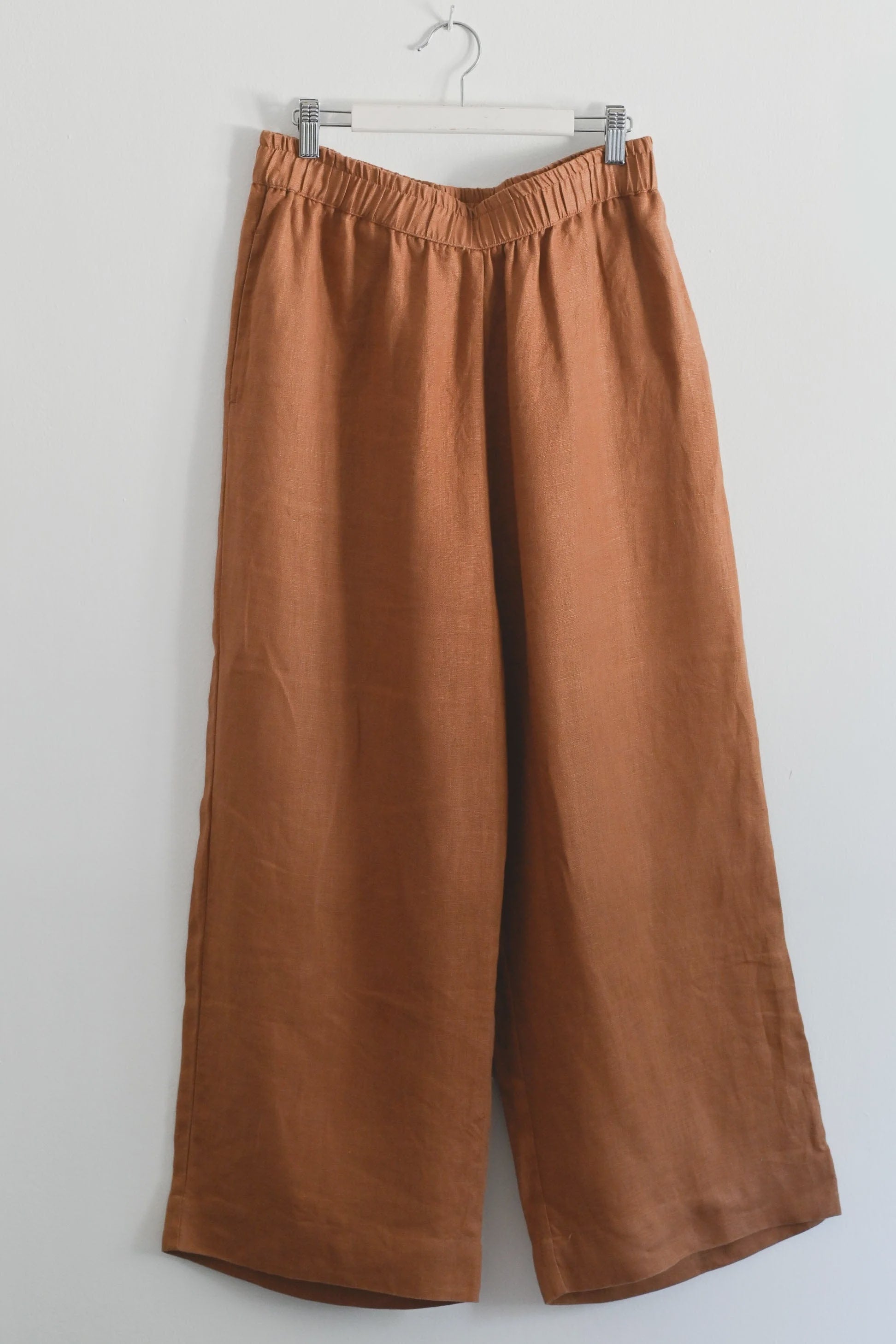 Tessa Pant Tan Linen Bottoms Lazybones XS(8)