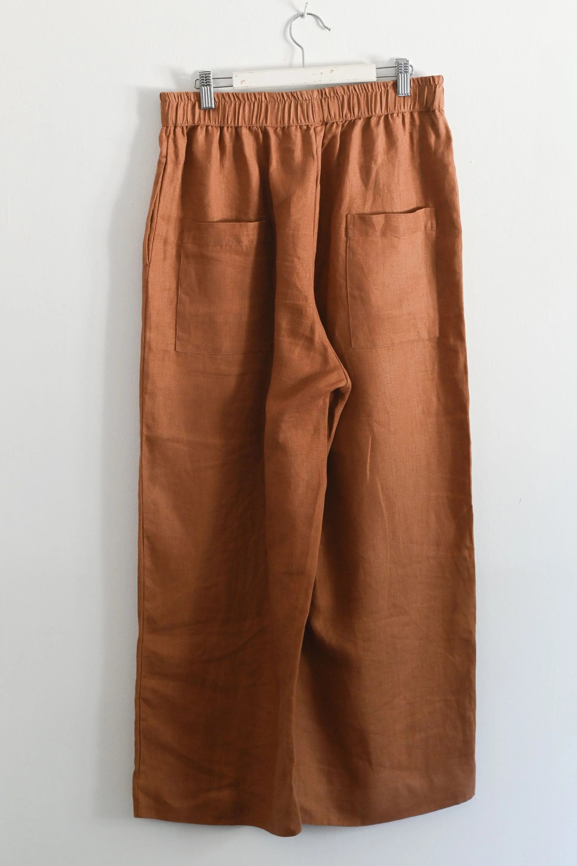 Tessa Pant Tan Linen Bottoms Lazybones
