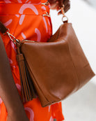 Daisy Stripe Crossbody Bag Tan Bags and Purses Louenhide