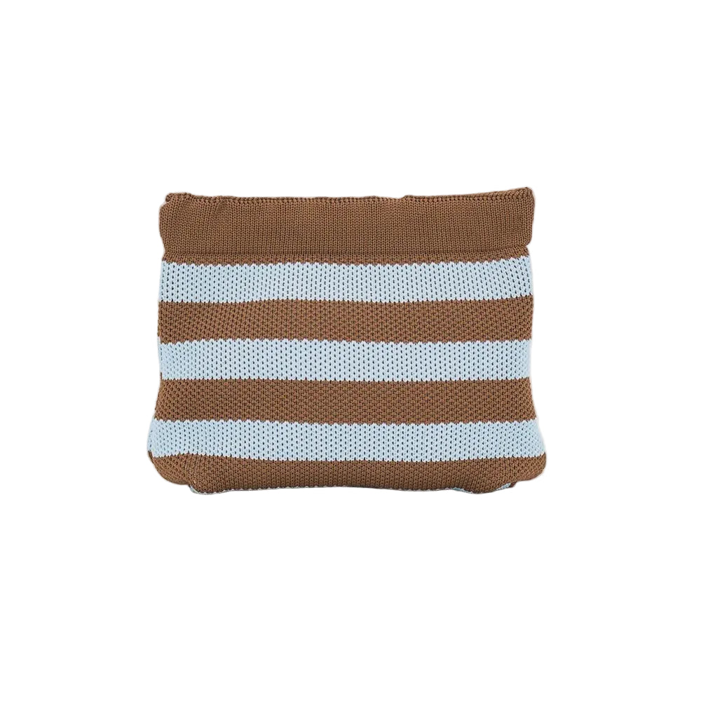 Dumpling Pouch Sky Blue and Chocolate Bags and Purses Annabel Trends
