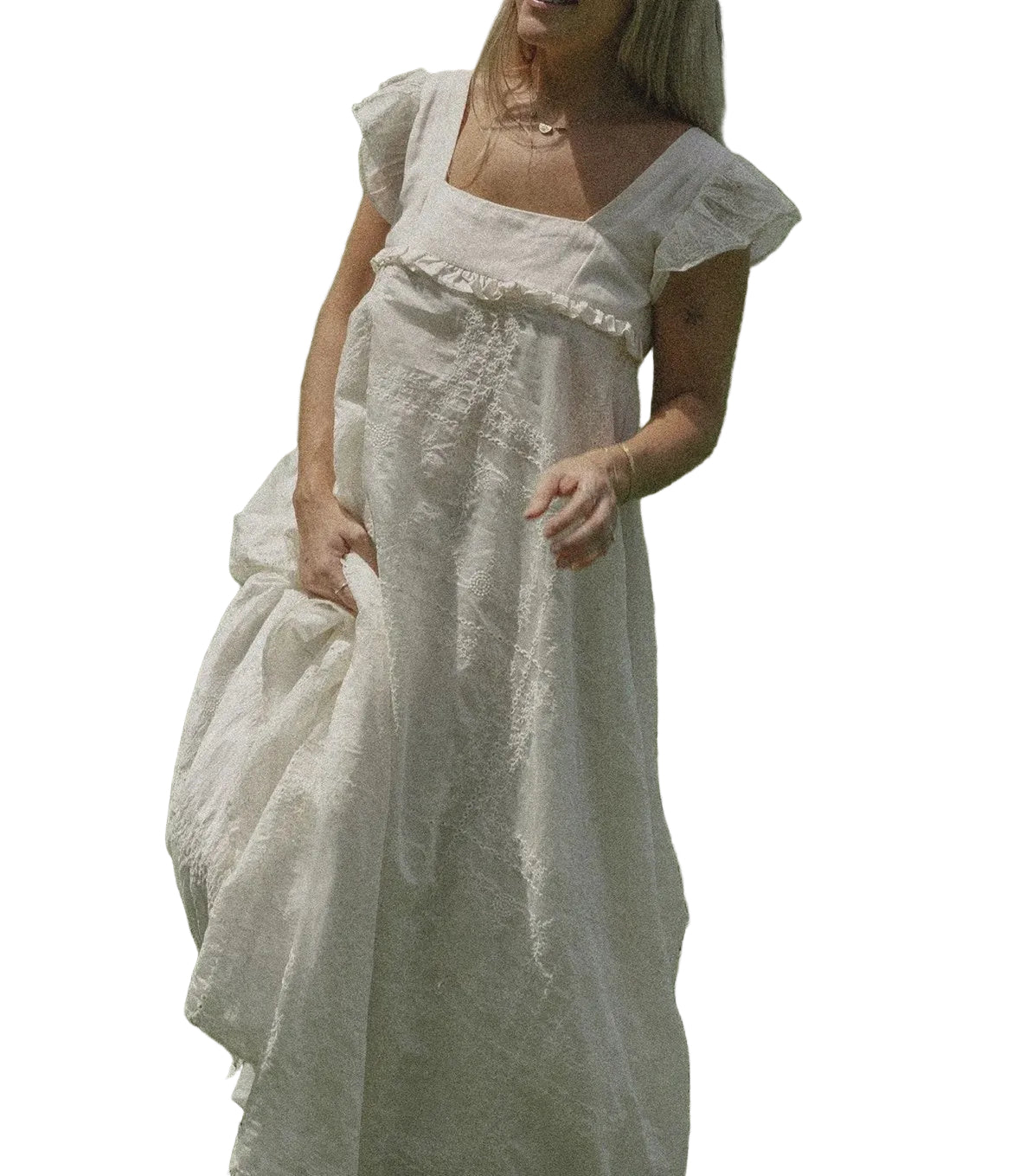 Swan Heirloom Maxi Dress White Dresses Jollou AU 6-8