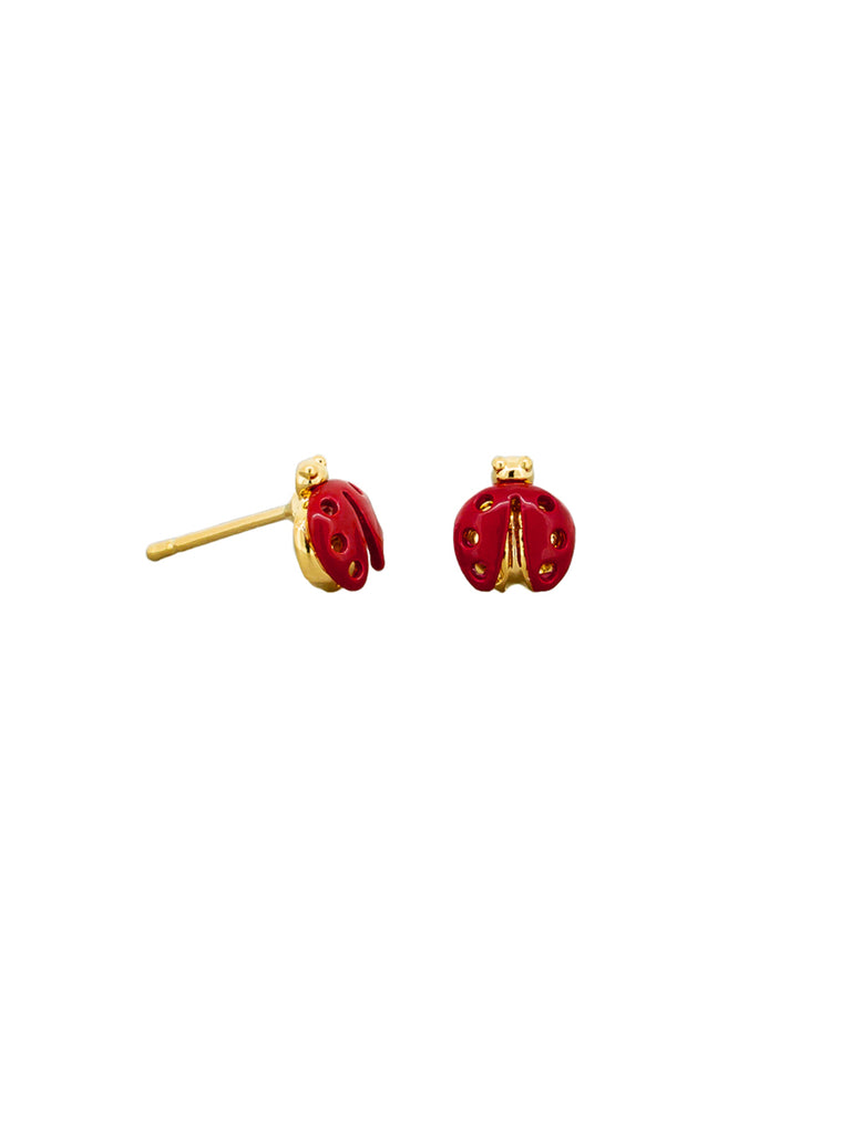 Red Ladybird Studs Earrings Tiger Tree   