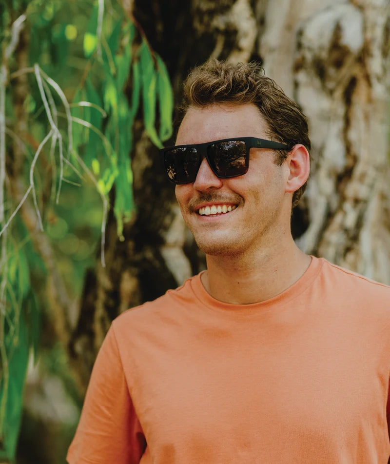 Iluka Mens Sunglass Matte Black / Smoke Sunglasses & Glasses Wollumbin