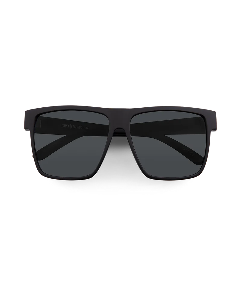 Iluka Mens Sunglass Matte Black / Smoke Sunglasses & Glasses Wollumbin