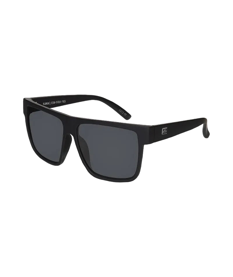 Iluka Mens Sunglass Matte Black / Smoke Sunglasses & Glasses Wollumbin