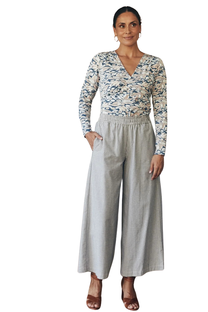 Esti Trouser White Check Bottoms MahaShe XS(6)
