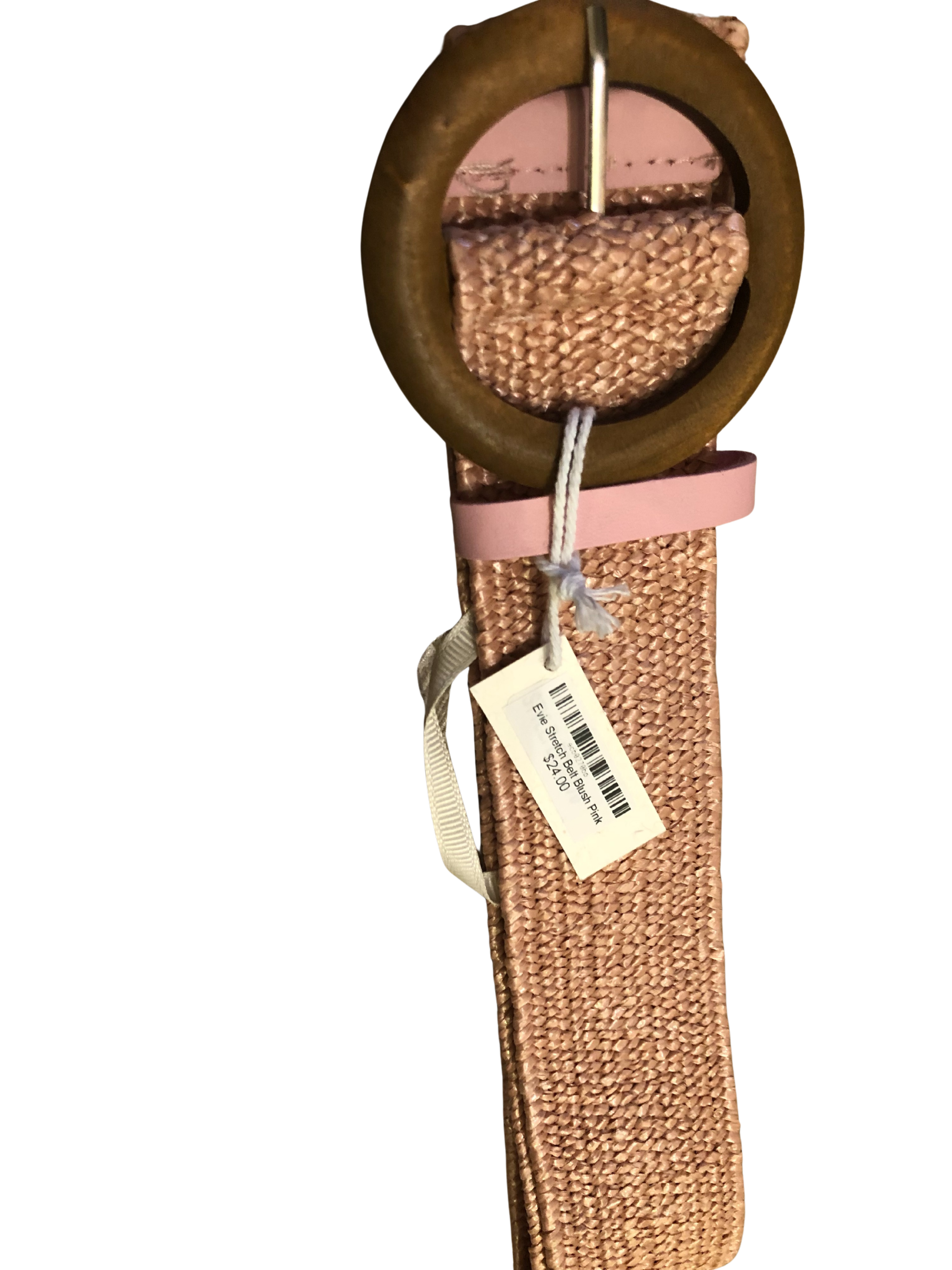 Evie Stretch Belt Blush Pink Belts Evie Clare