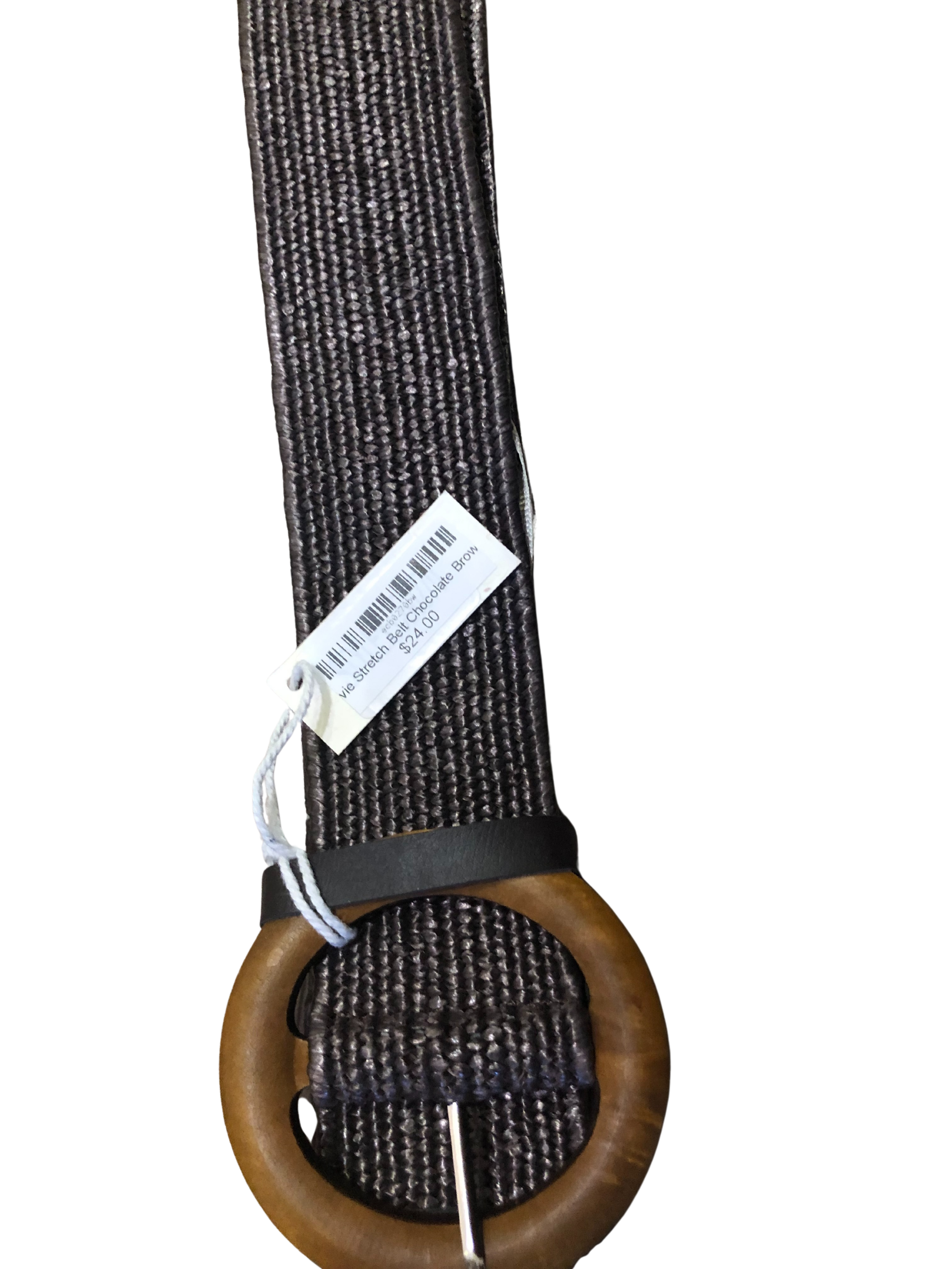 Evie Stretch Belt Chocolate Brown Belts Evie Clare