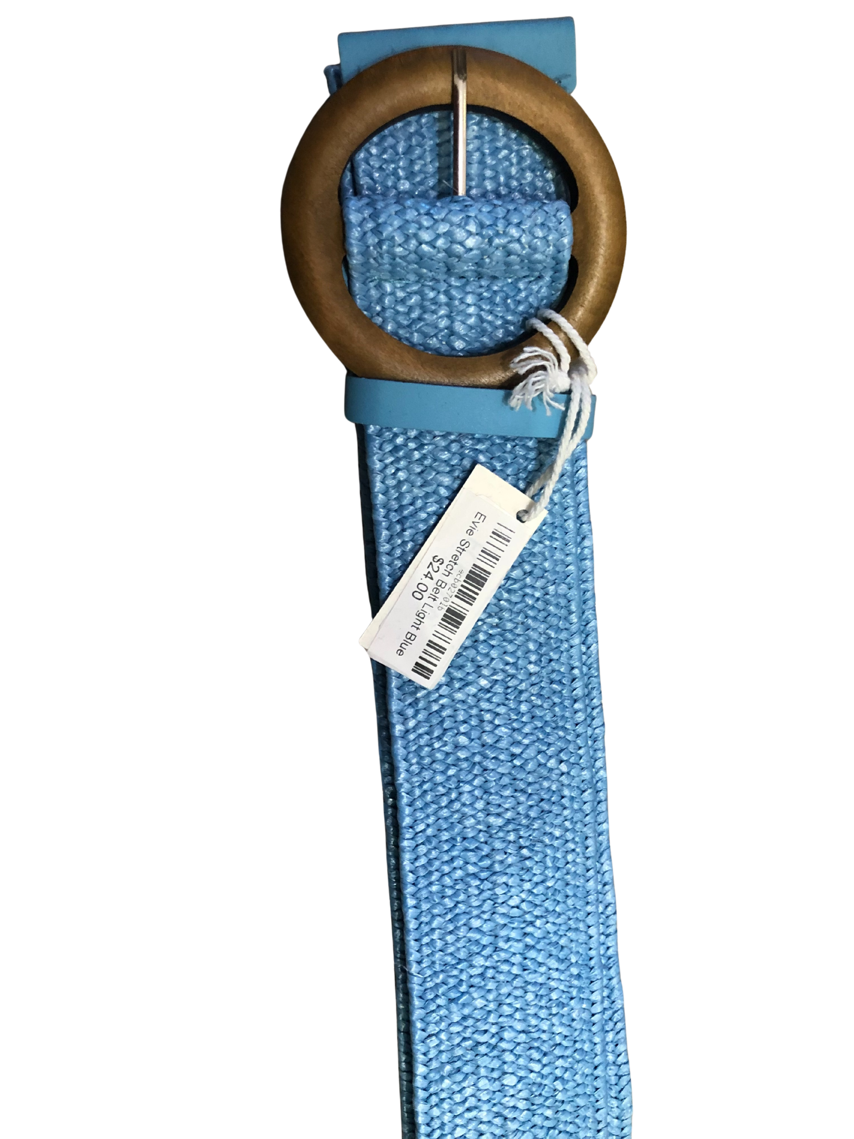 Evie Stretch Belt Light Blue Belts Evie Clare