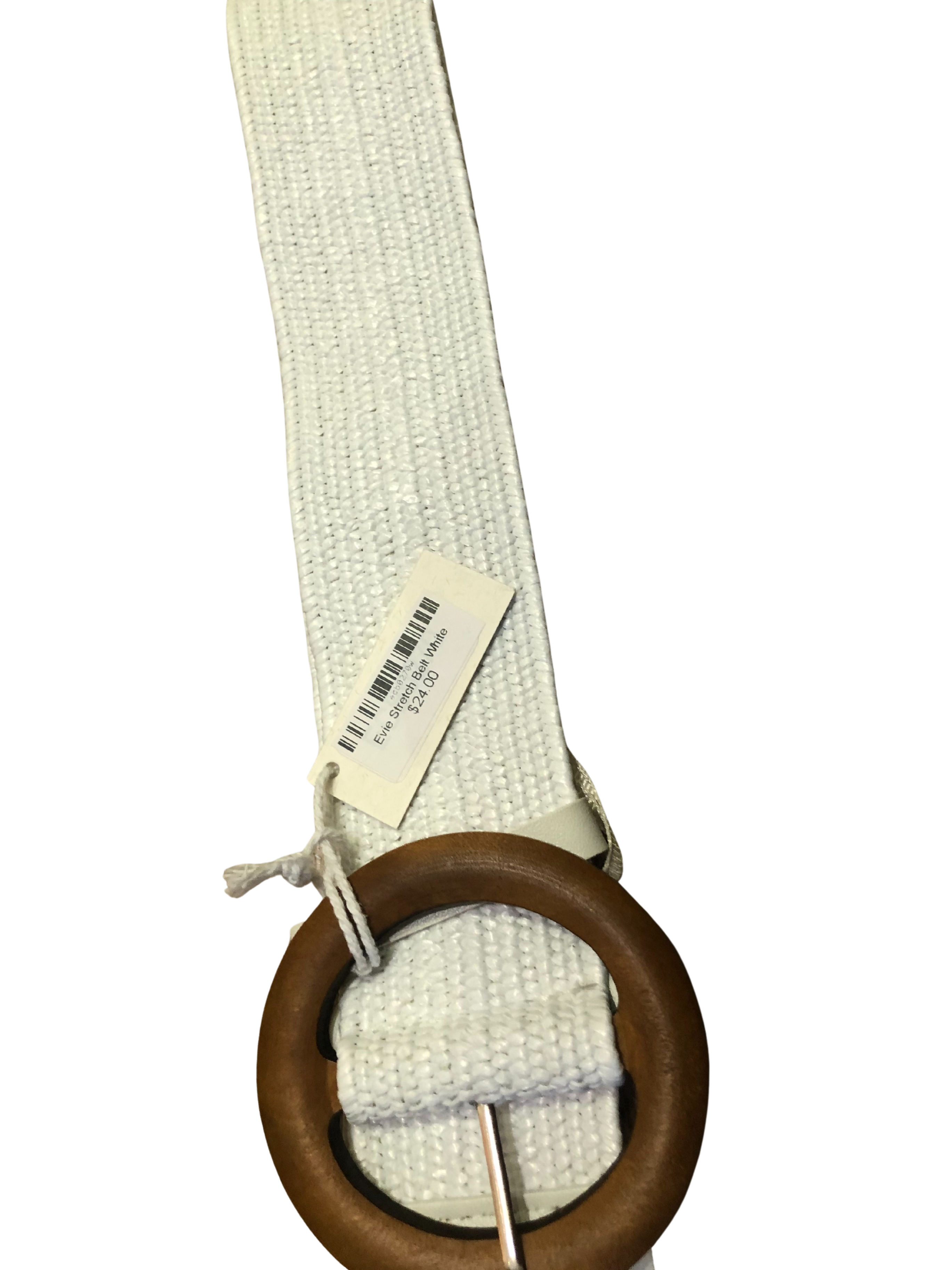 Evie Stretch Belt White Belts Evie Clare