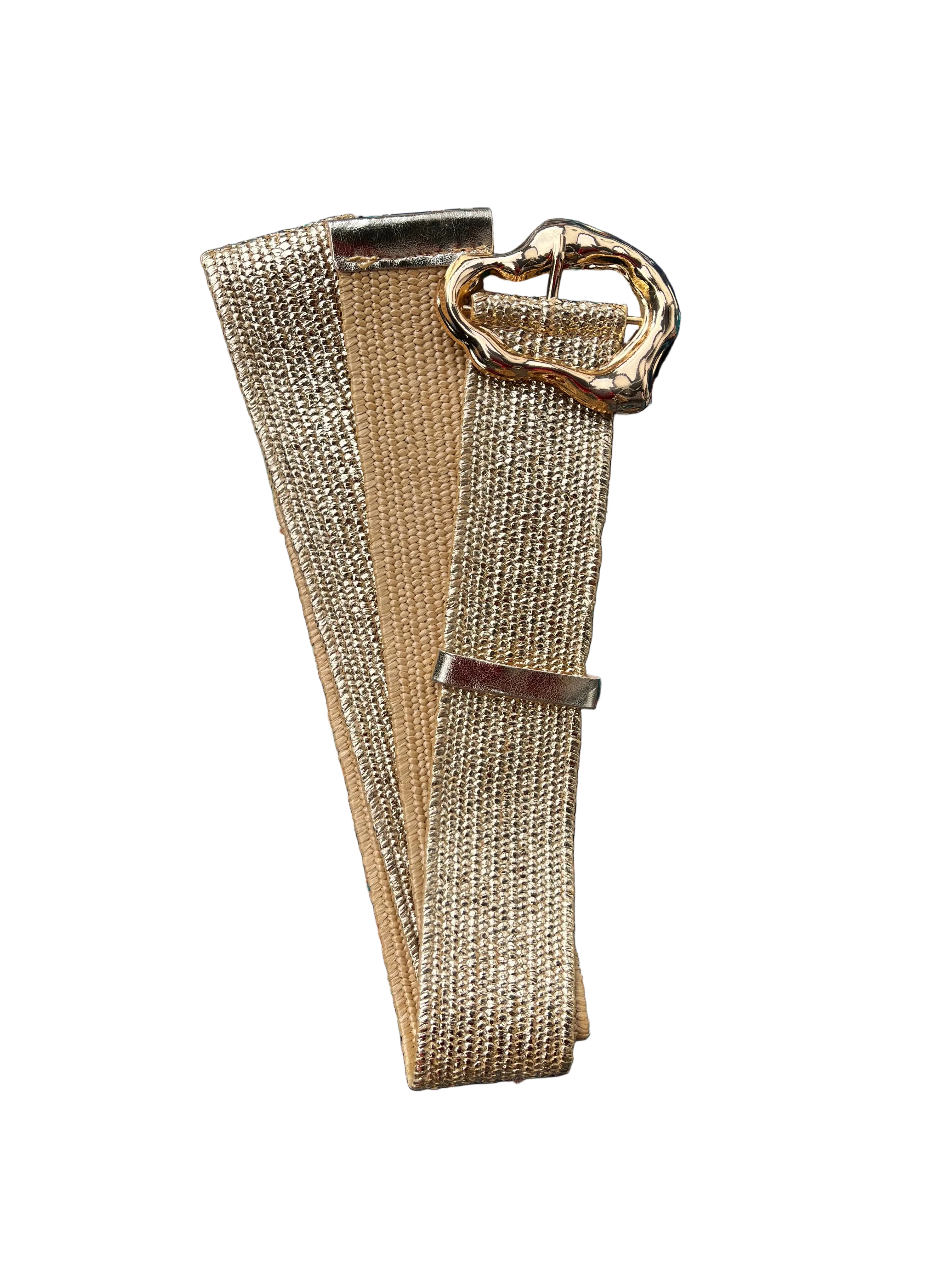 Evie Stretch Belt Buckle Gold Belts Evie Clare