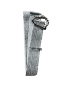 Evie Stretch Belt Buckle Silver Belts Evie Clare