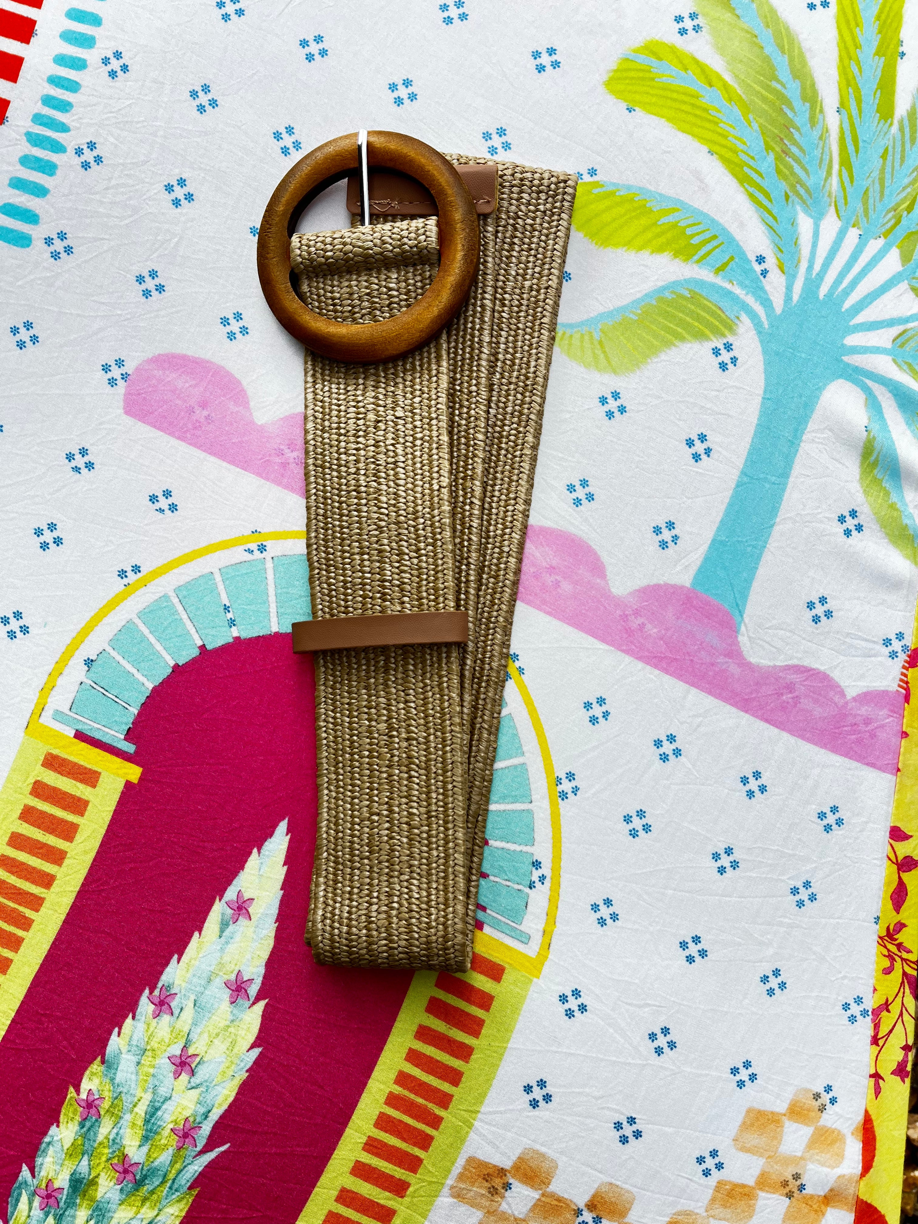 Evie Stretch Belt Khaki Belts Evie Clare